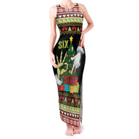 Six Seven Christmas Tank Maxi Dress Funny Santa and Green Hands - Wonder Print Shop