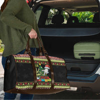 Six Seven Christmas Travel Bag Funny Santa and Green Hands - Wonder Print Shop