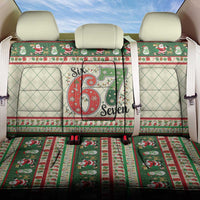 Funny Six Seven 67 Christmas Back Car Seat Cover Christmas Santa Patterns - Wonder Print Shop