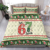 Funny Six Seven 67 Christmas Bedding Set Christmas Santa Patterns - Wonder Print Shop