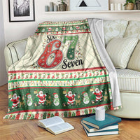 Funny Six Seven 67 Christmas Blanket Christmas Santa Patterns - Wonder Print Shop