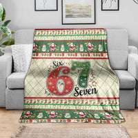 Funny Six Seven 67 Christmas Blanket Christmas Santa Patterns - Wonder Print Shop