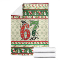 Funny Six Seven 67 Christmas Blanket Christmas Santa Patterns - Wonder Print Shop