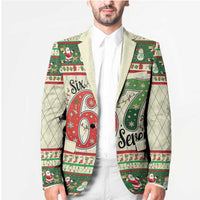 Funny Six Seven 67 Christmas Blazer Christmas Santa Patterns - Wonder Print Shop