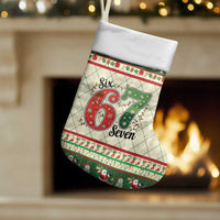 Funny Six Seven 67 Christmas Stocking Christmas Santa Patterns - Wonder Print Shop