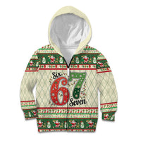 Funny Six Seven 67 Christmas Kid Hoodie Christmas Santa Patterns - Wonder Print Shop
