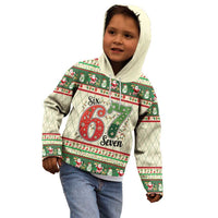 Funny Six Seven 67 Christmas Kid Hoodie Christmas Santa Patterns - Wonder Print Shop