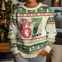 Funny Six Seven 67 Christmas Kid Ugly Christmas Sweater Christmas Santa Patterns - Wonder Print Shop