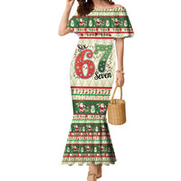Funny Six Seven 67 Christmas Mermaid Dress Christmas Santa Patterns - Wonder Print Shop