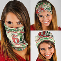 Funny Six Seven 67 Christmas Neck Gaiter Christmas Santa Patterns - Wonder Print Shop