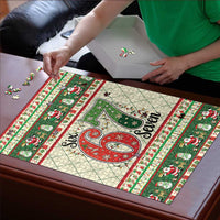 Funny Six Seven 67 Christmas Puzzle Christmas Santa Patterns - Wonder Print Shop