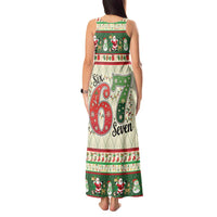 Funny Six Seven 67 Christmas Tank Maxi Dress Christmas Santa Patterns - Wonder Print Shop