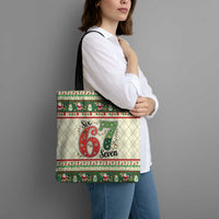 Funny Six Seven 67 Christmas Tote Bag Christmas Santa Patterns - Wonder Print Shop