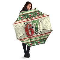 Funny Six Seven 67 Christmas Umbrella Christmas Santa Patterns - Wonder Print Shop