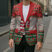 Hungary Christmas Blazer Magyarorszag Boldog Karacsonyt - Wonder Print Shop