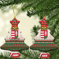 Hungary Christmas Ceramic Ornament Magyarorszag Boldog Karacsonyt - Wonder Print Shop