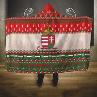 Hungary Christmas Hooded Blanket Magyarorszag Boldog Karacsonyt - Wonder Print Shop