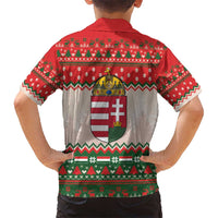 Hungary Christmas Kid Hawaiian Shirt Magyarorszag Boldog Karacsonyt - Wonder Print Shop
