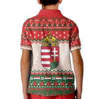 Hungary Christmas Kid Polo Shirt Magyarorszag Boldog Karacsonyt - Wonder Print Shop