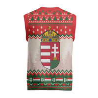 Hungary Christmas Knitted V-Neck Vest Magyarorszag Boldog Karacsonyt - Wonder Print Shop