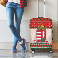 Hungary Christmas Luggage Cover Magyarorszag Boldog Karacsonyt - Wonder Print Shop