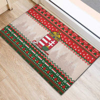 Hungary Christmas Rubber Doormat Magyarorszag Boldog Karacsonyt - Wonder Print Shop