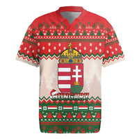 Hungary Christmas Rugby Jersey Magyarorszag Boldog Karacsonyt - Wonder Print Shop