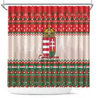 Hungary Christmas Shower Curtain Magyarorszag Boldog Karacsonyt - Wonder Print Shop