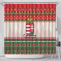 Hungary Christmas Shower Curtain Magyarorszag Boldog Karacsonyt - Wonder Print Shop