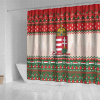 Hungary Christmas Shower Curtain Magyarorszag Boldog Karacsonyt - Wonder Print Shop