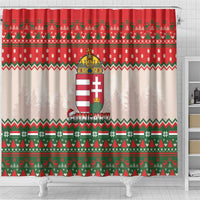 Hungary Christmas Shower Curtain Magyarorszag Boldog Karacsonyt - Wonder Print Shop