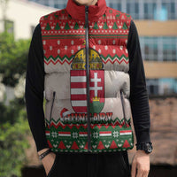 Hungary Christmas Sleeveless Puffer Jacket Magyarorszag Boldog Karacsonyt - Wonder Print Shop