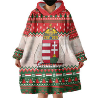 Hungary Christmas Wearable Blanket Hoodie Magyarorszag Boldog Karacsonyt - Wonder Print Shop