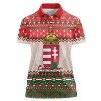 Hungary Christmas Women Polo Shirt Magyarorszag Boldog Karacsonyt - Wonder Print Shop