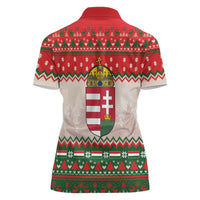 Hungary Christmas Women Polo Shirt Magyarorszag Boldog Karacsonyt - Wonder Print Shop