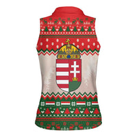 Hungary Christmas Women Sleeveless Polo Shirt Magyarorszag Boldog Karacsonyt - Wonder Print Shop