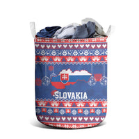 Slovakia Christmas Laundry Basket Slovakian Double Cross Map - Wonder Print Shop