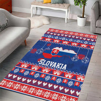 Slovakia Christmas Area Rug Slovakian Double Cross Map - Wonder Print Shop