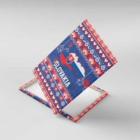 Slovakia Christmas Canvas Wall Art Slovakian Double Cross Map - Wonder Print Shop