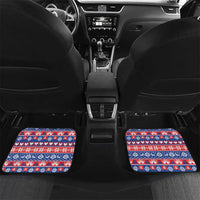 Slovakia Christmas Car Mats Slovakian Double Cross Map - Wonder Print Shop