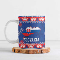 Slovakia Christmas Ceramic Mug Slovakian Double Cross Map - Wonder Print Shop