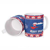 Slovakia Christmas Ceramic Mug Slovakian Double Cross Map - Wonder Print Shop