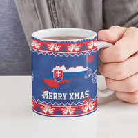 Slovakia Christmas Ceramic Mug Slovakian Double Cross Map - Wonder Print Shop