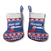 Slovakia Christmas Stocking Slovakian Double Cross Map - Wonder Print Shop