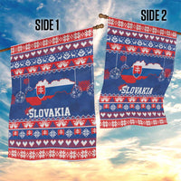 Slovakia Christmas Garden Flag Slovakian Double Cross Map - Wonder Print Shop