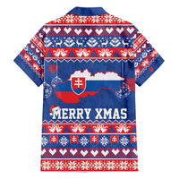 Slovakia Christmas Hawaiian Shirt Slovakian Double Cross Map - Wonder Print Shop