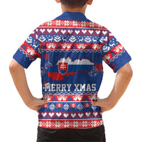 Slovakia Christmas Hawaiian Shirt Slovakian Double Cross Map - Wonder Print Shop