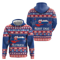 Slovakia Christmas Hoodie Slovakian Double Cross Map - Wonder Print Shop