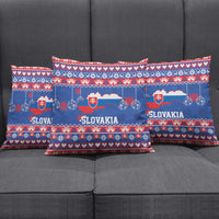 Slovakia Christmas Pillow Cover Slovakian Double Cross Map - Wonder Print Shop