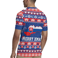 Slovakia Christmas Rugby Jersey Slovakian Double Cross Map - Wonder Print Shop